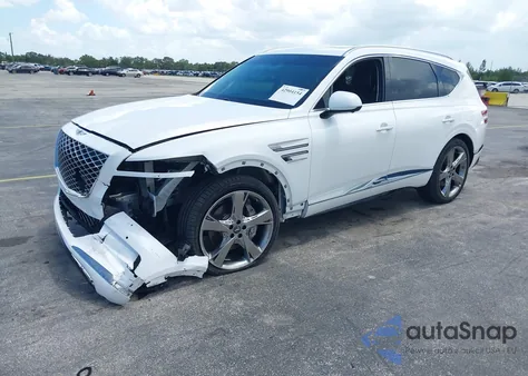 2021 Genesis Gv80 3.5T Awd из США, поврежденный, VIN KMUHCESCXMU057249